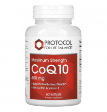 Protocol for Life Balance, CoQ10, Maximum Strength, 600 mg, 60 Softgels