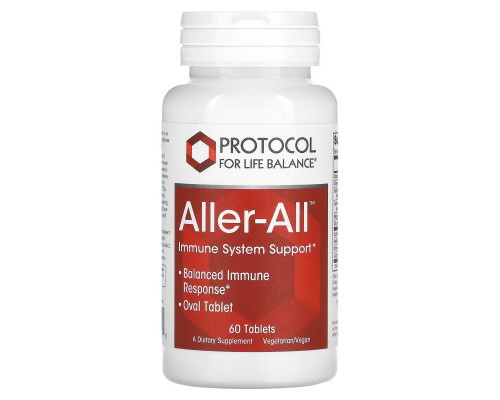 Protocol for Life Balance, Aller-All, Immune System Support, 60 Tablets Protocol for Life Balance, Aller-All, Immune System Support, 60 Tablets