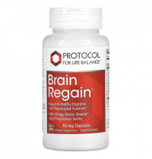 Protocol for Life Balance, Brain Regain, 90 Veg Capsules