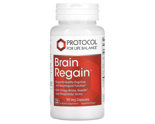 Protocol for Life Balance, Brain Regain, 90 Veg Capsules Protocol for Life Balance, Brain Regain, 90 Veg Capsules