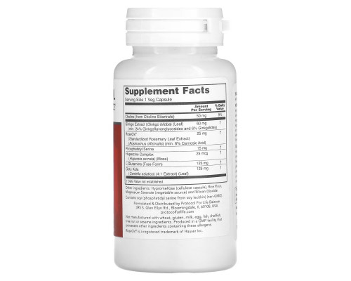 Protocol for Life Balance, Brain Regain, 90 Veg Capsules Protocol for Life Balance, Brain Regain, 90 Veg Capsules