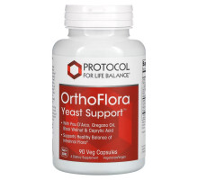 Protocol for Life Balance, OrthoFlora Yeast Support, 90 Veg Capsules