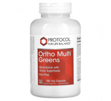 Суперфуды Protocol for Life Balance, Ortho Multi Greens, 180 растительных капсул