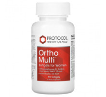 Женское здоровье Protocol for Life Balance, Ortho Multi для женщин, 90 мягких таблеток