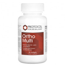 Витаминно-минеральные комплексы Protocol for Life Balance, Ortho Multi, 90 мягких таблеток