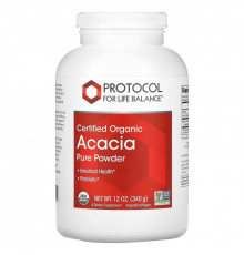 Protocol for Life Balance, Certified Organic Acacia Pure Powder, 12 oz (340 g)