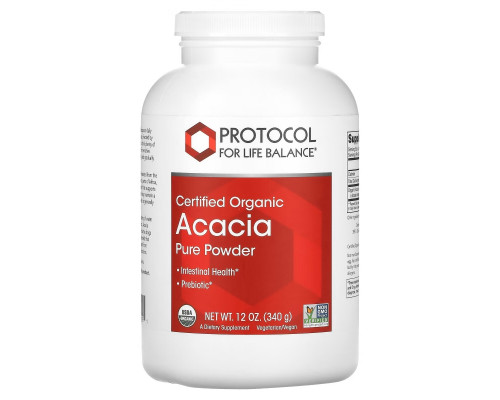 Protocol for Life Balance, Certified Organic Acacia Pure Powder, 12 oz (340 g) Protocol for Life Balance, Certified Organic Acacia Pure Powder, 12 oz (340 g)