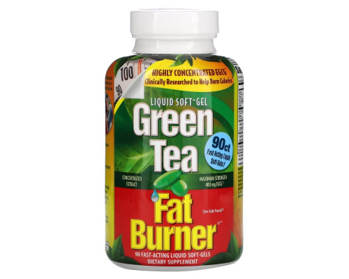 Applied Nutrition, Green Tea Fat Burner, 90 Fast-Acting Liquid Soft-Gels