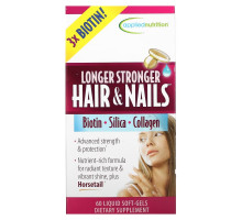 Irwin Naturals, Longer Stronger Hair & Nails, 60 Liquid Soft-Gels