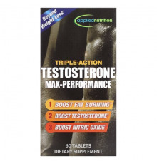 Мужское здоровье Applied Nutrition, Testosterone Max-Performance тройного действия, 60 таблеток