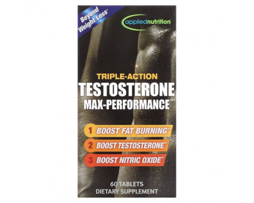 Мужское здоровье Applied Nutrition, Testosterone Max-Performance тройного действия, 60 таблеток Мужское здоровье Applied Nutrition, Testosterone Max-Performance тройного действия, 60 таблеток
