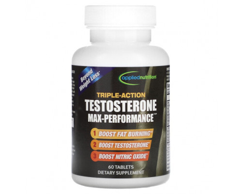Мужское здоровье Applied Nutrition, Testosterone Max-Performance тройного действия, 60 таблеток Мужское здоровье Applied Nutrition, Testosterone Max-Performance тройного действия, 60 таблеток