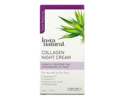 InstaNatural, Collagen Night Cream, 1.7 fl oz (50 ml) InstaNatural, Collagen Night Cream, 1.7 fl oz (50 ml)