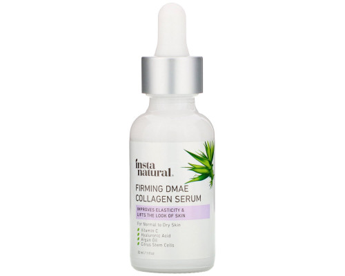 InstaNatural, Коллагеновая сыворотка с ДМАЭ, придающая коже упругости, 30 мл (1 жидк. унция) InstaNatural, Коллагеновая сыворотка с ДМАЭ, придающая коже упругости, 30 мл (1 жидк. унция)