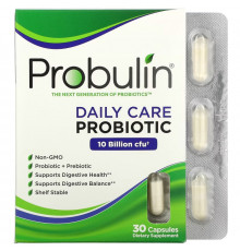 Probulin, Daily Care, Probiotic, 10 Billion CFU, 30 Capsules