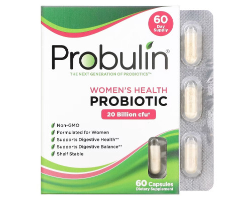 Probulin, Women's Health, пробиотик, 60 капсул Probulin, Women's Health, пробиотик, 60 капсул