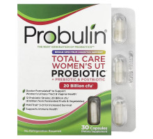 Probulin, Total Care Women’s UT Probiotic, 20 Billion CFU, 30 Capsules