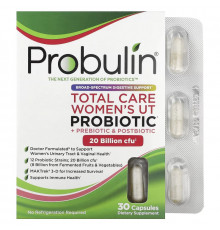Probulin, Total Care Women’s UT Probiotic, 20 Billion CFU, 30 Capsules