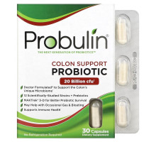 Probulin, Поддержка толстого кишечника, пробиотик, 30 капсул