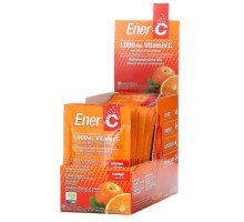 Ener-C, Витамин C, шипучий растворимый порошок для напитка со вкусом апельсина, 30 пакетиков, 9,2 унции (260,1 г)