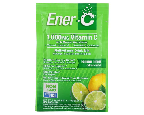 Ener-C, Витамин C, шипучий растворимый порошок для напитка со вкусом лимона и лайма, 30 пакетиков, 10,1 унции (285,6 г) Ener-C, Витамин C, шипучий растворимый порошок для напитка со вкусом лимона и лайма, 30 пакетиков, 10,1 унции (285,6 г)