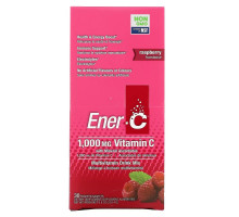Ener-C, Витамин C, шипучий растворимый порошок для напитка со вкусом малины, 30 пакетиков, 9,8 унции (277 г)