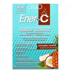 Ener-C, Витамин C, шипучий растворимый порошок для напитка со вкусом ананаса и кокоса, 30 пакетиков, 9,7 унции (274,8 г)