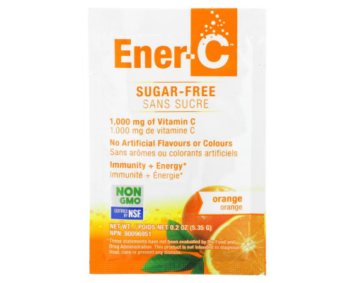 Ener-C, Vitamin C, Multivitamin Drink Mix, Sugar Free, Orange, 1,000 mg, 30 Packets, 0.2 oz (5.35 g) Each Ener-C, Vitamin C, Multivitamin Drink Mix, Sugar Free, Orange, 1,000 mg, 30 Packets, 0.2 oz (5.35 g) Each