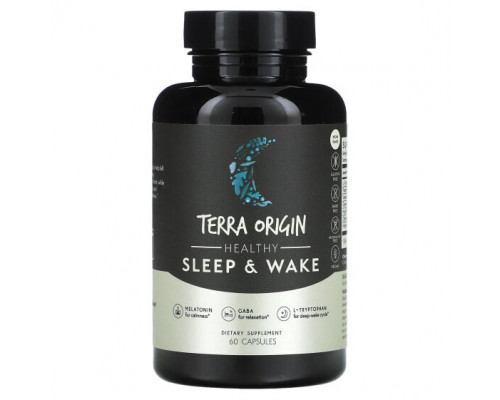 Для здорового сна Terra Origin, Healthy Sleep & Wake, 60 Capsules Для здорового сна Terra Origin, Healthy Sleep & Wake, 60 Capsules