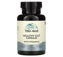 Terra Origin, Healthy Gut Capsules with Vitamin D, 60 Capsules