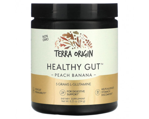 Для пищеварительной системы Terra Origin, Healthy Gut, персик и банан, 8,25 унции (234 г) Для пищеварительной системы Terra Origin, Healthy Gut, персик и банан, 8,25 унции (234 г)