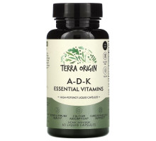 Terra Origin, ADK Essential Vitamins, 60 жидких капсул