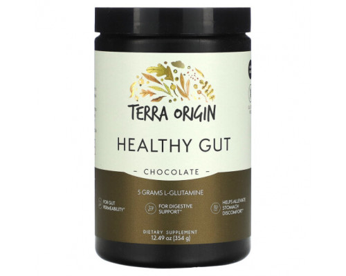 Для пищеварительной системы Terra Origin, Healthy Gut, шоколад, 354 г (12,49 унции) Для пищеварительной системы Terra Origin, Healthy Gut, шоколад, 354 г (12,49 унции)