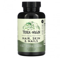 Для волос и ногтей Terra Origin, Здоровые волосы, кожа и ногти, 60 капсул