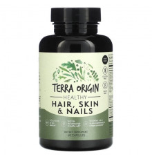 Для волос и ногтей Terra Origin, Здоровые волосы, кожа и ногти, 60 капсул