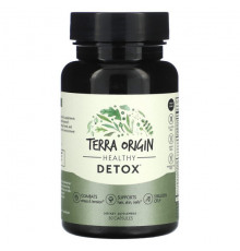 Слабительные, диуретики и средства для очищения организма Terra Origin, Healthy Detox, 30 капсул