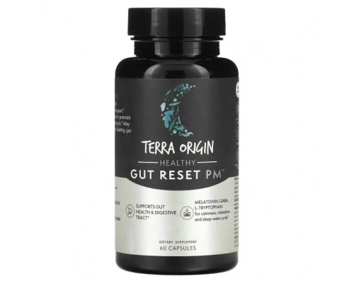 Для пищеварительной системы Terra Origin, Healthy Gut Reset PM, 60 капсул Для пищеварительной системы Terra Origin, Healthy Gut Reset PM, 60 капсул