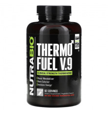 Для похудения и контроля веса NutraBio, ThermoFuel V.9 для мужчин, 180 капсул
