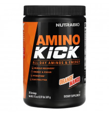 Nutrabio Labs, Amino Kick, Orange Mango, 0.59 lb (269 g)