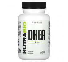 Мужское здоровье NutraBio, ДГЭА, 50 мг, 60 капсул