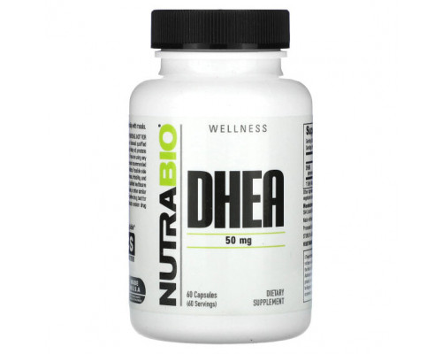 Мужское здоровье NutraBio, ДГЭА, 50 мг, 60 капсул Мужское здоровье NutraBio, ДГЭА, 50 мг, 60 капсул