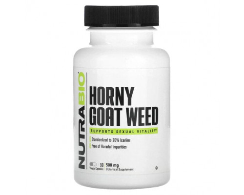 Мужское здоровье Horny Goat Weed, 500 mg, 90 Veggie Capsules Мужское здоровье Horny Goat Weed, 500 mg, 90 Veggie Capsules