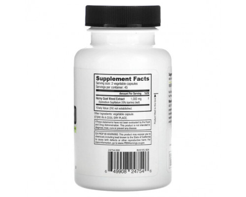 Мужское здоровье Horny Goat Weed, 500 mg, 90 Veggie Capsules Мужское здоровье Horny Goat Weed, 500 mg, 90 Veggie Capsules