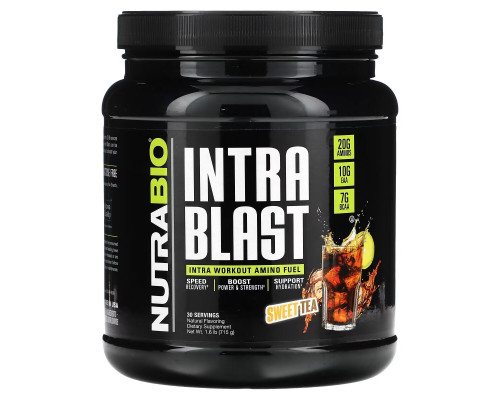 Nutrabio Labs, Intra Blast, топливо для приема во время тренировки, сладкий чай, 715 г (1,6 фунта) Nutrabio Labs, Intra Blast, топливо для приема во время тренировки, сладкий чай, 715 г (1,6 фунта)