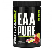 Аминокислоты NutraBio, EAA Pure, малиновый лимонад, 421 г (0,93 фунта)