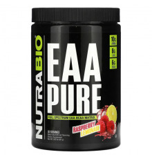 Аминокислоты NutraBio, EAA Pure, малиновый лимонад, 421 г (0,93 фунта)
