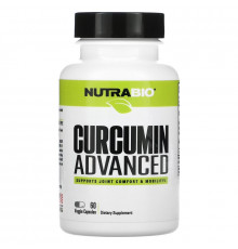 NutraBio Labs, Curcumin Advanced, 60 V-Caps