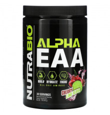 Аминокислоты NutraBio, Альфа EAA, вишня с лаймом, 455 г