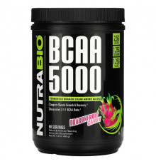 Аминокислоты NutraBio, BCAA 5000, конфеты из драконьего фрукта, 465 г (1,03 фунта)