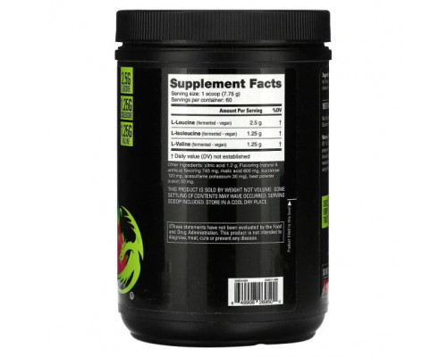 Аминокислоты NutraBio, BCAA 5000, конфеты из драконьего фрукта, 465 г (1,03 фунта) Аминокислоты NutraBio, BCAA 5000, конфеты из драконьего фрукта, 465 г (1,03 фунта)